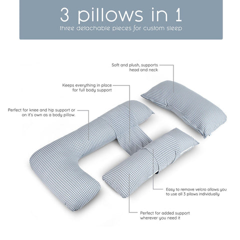 SleepNook™ Pregnancy 3 In 1 Body Pillow